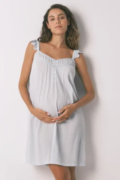 Camisón "maternity" soft touch verde