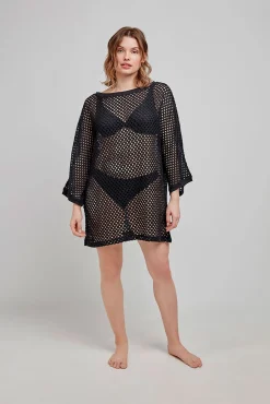 Camisola crochet negro