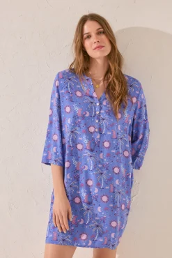Camisola estampado azul