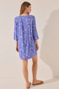 Camisola estampado azul