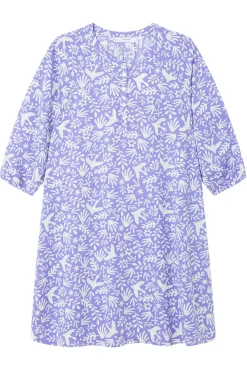 Camisola viscosa lila estampado