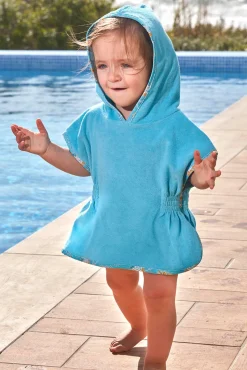 Capa de terry azul claro