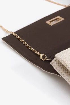 Cartera de Mano Efecto Paja