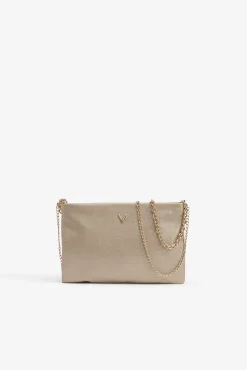 Cartera de Mano Efecto Piel Metalizada