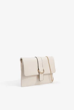 Cartera de mano efecto piel con relieve