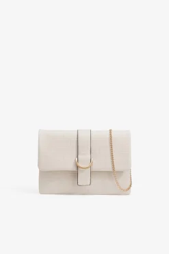 Cartera de mano efecto piel con relieve