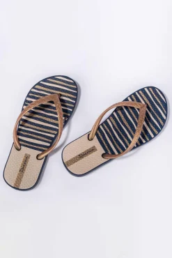 Chanclas classic rayas azul