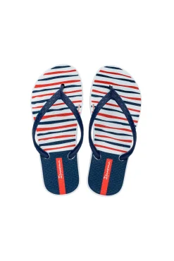 Chanclas classic rayas blanco