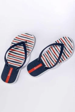 Chanclas classic rayas blanco