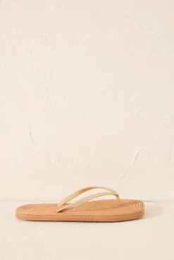 Chanclas esparto punta cuadrada tira brillo