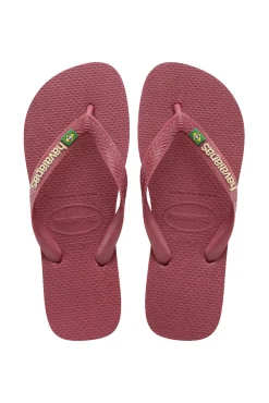 Chanclas Hav. Brasil Logo Granate