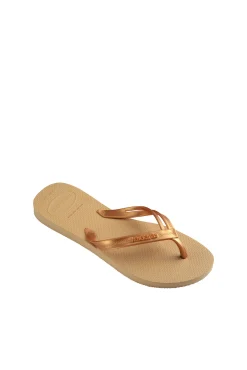 Chanclas Hav. Elegance Dorado/Mostaza