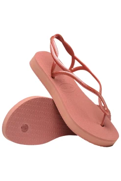 Chanclas Hav. Luna Flatform Rosa