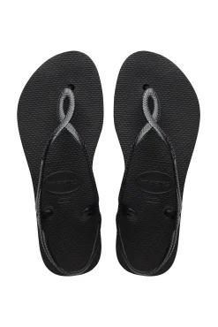 Chanclas Hav. Luna Flatform Negro