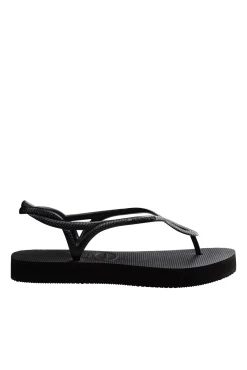 Chanclas Hav. Luna Flatform Negro