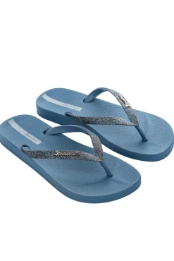 Chanclas lolita azul brillo