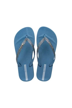 Chanclas lolita azul brillo