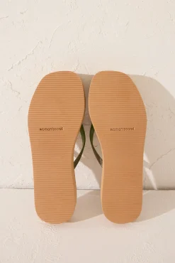Chanclas plataforma efecto rafia