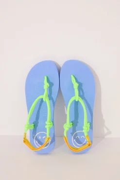 Chanclas SmileyWorld® tiras cuerda verde