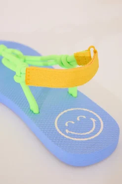 Chanclas SmileyWorld® tiras cuerda verde