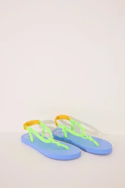 Chanclas SmileyWorld® tiras cuerda verde