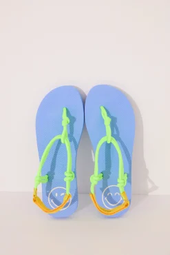 Chanclas SmileyWorld® tiras cuerda verde