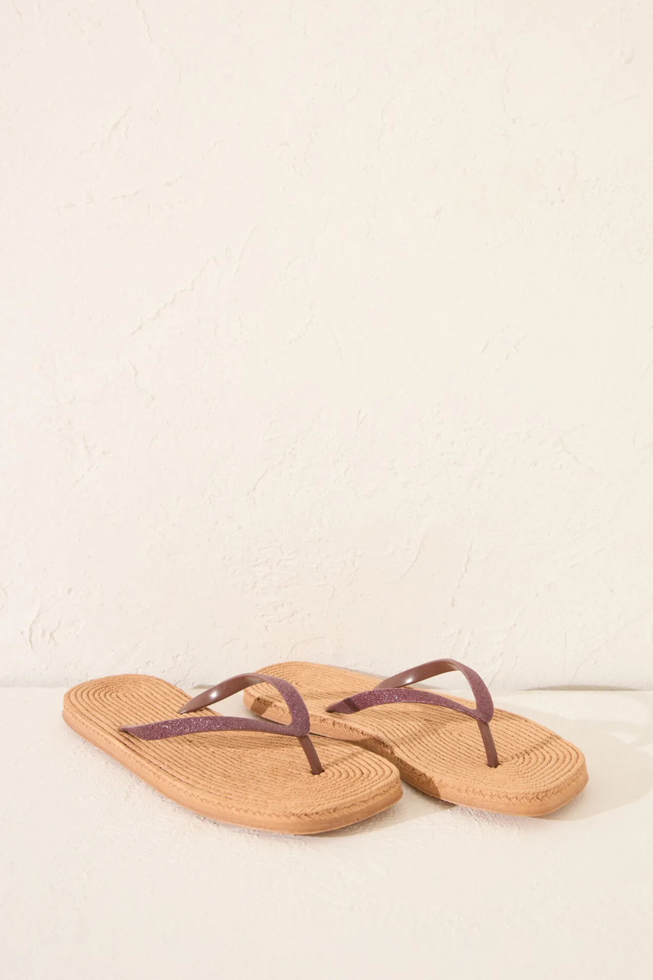 Chanclas suela efecto cuerda