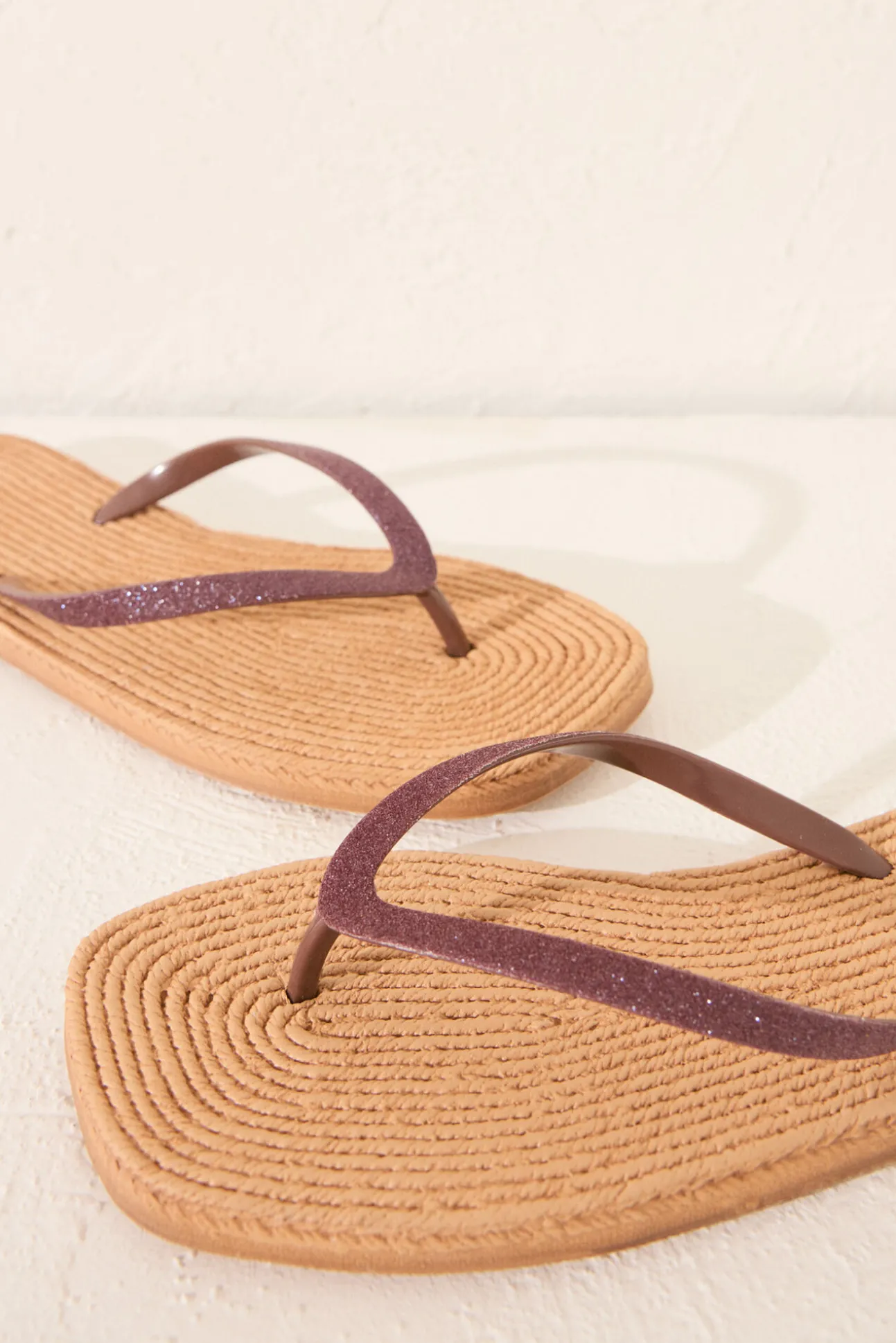 Chanclas suela efecto cuerda