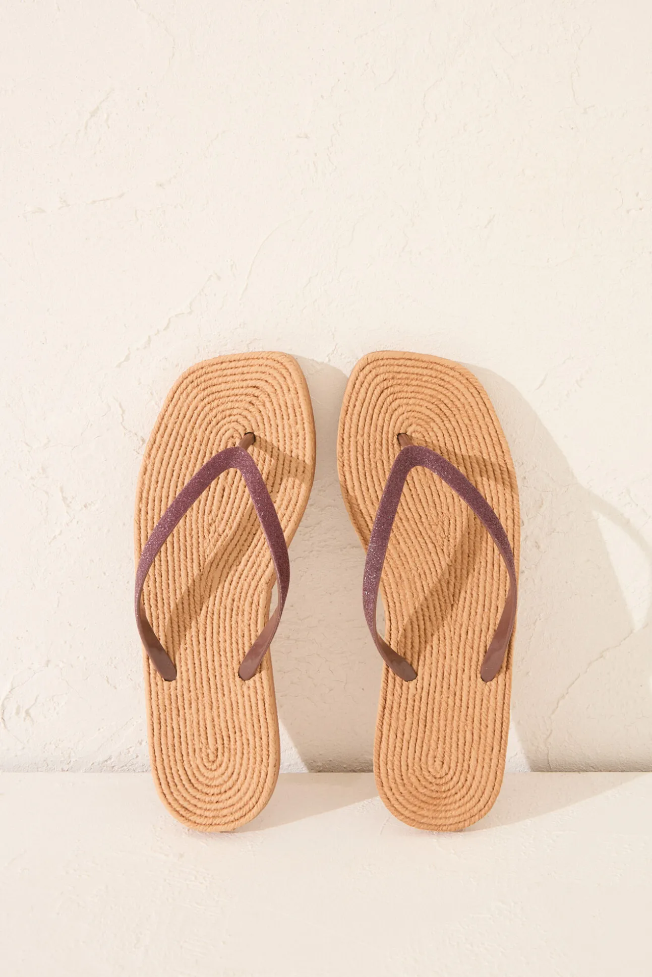 Chanclas suela efecto cuerda