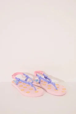 Chanclas tiras morado y rosa Snoopy