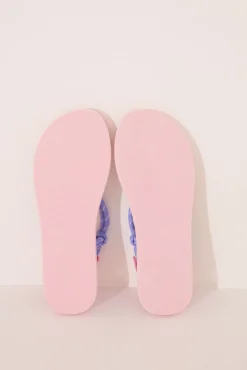 Chanclas tiras morado y rosa Snoopy