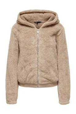 Chaqueta de pelo con cremallera maternity