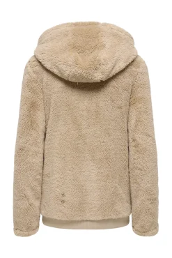 Chaqueta de pelo con cremallera maternity
