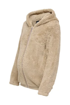 Chaqueta de pelo con cremallera maternity