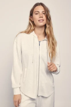 Chaqueta modal tacto suave gris