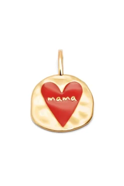 Charm Mamá Lovely Heart Baño Oro