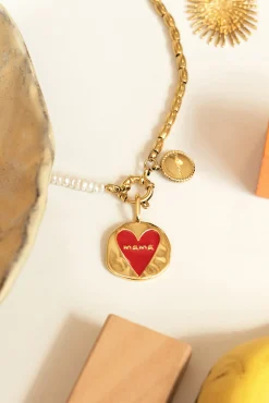 Charm Mamá Lovely Heart Baño Oro