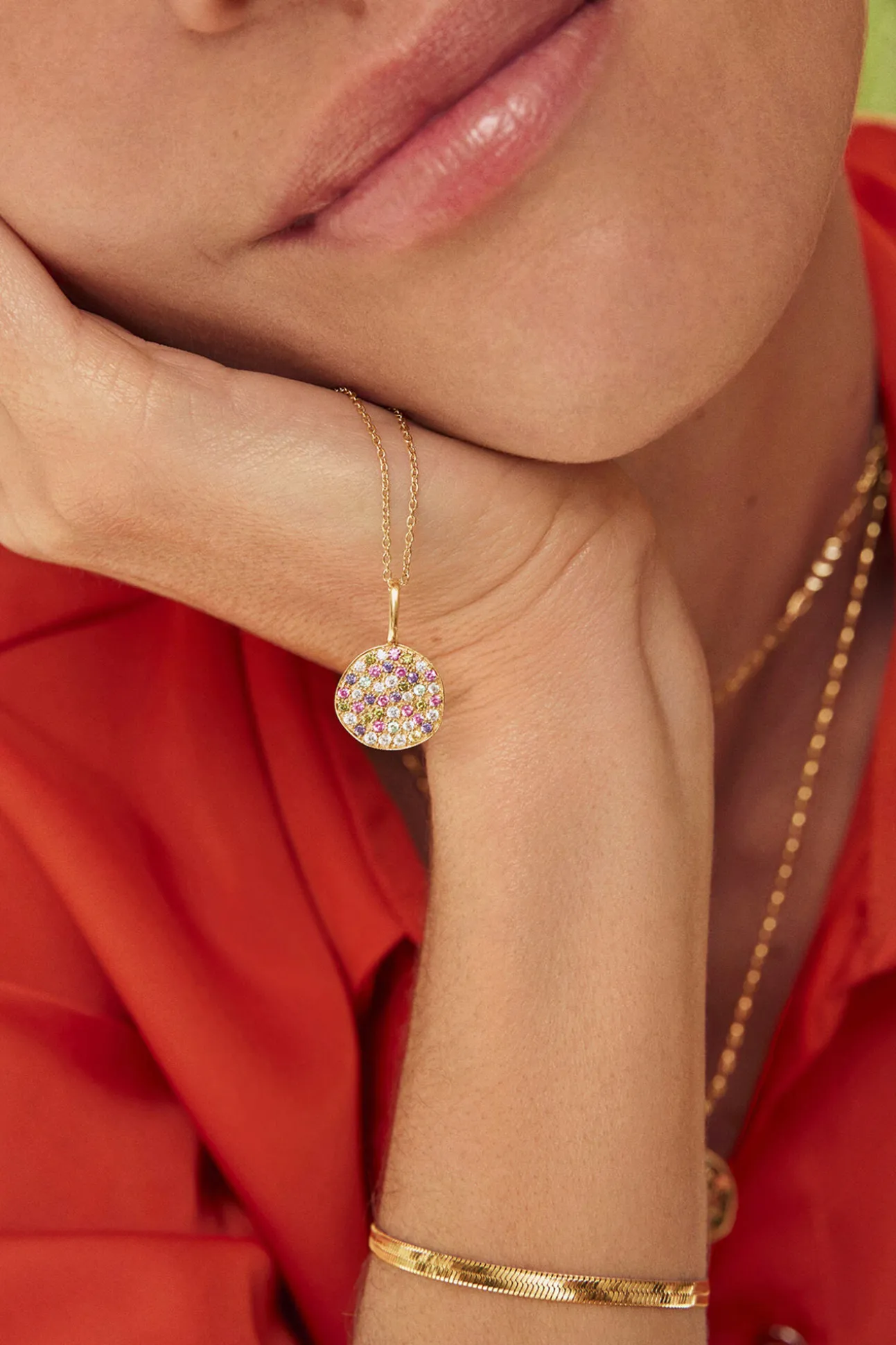 Charm Stellar Colors Plata Baño Oro