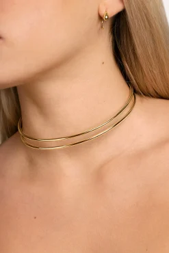 Choker Double Ring Oro