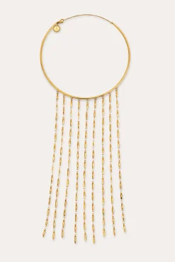 Choker Line Zahara Acero Baño Oro