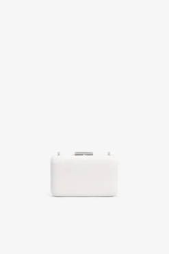 Clutch efecto piel rectangular