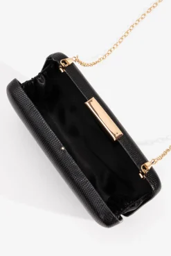 Clutch efecto piel rectangular