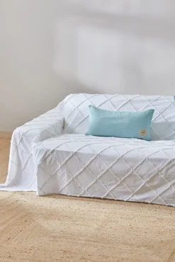 Colcha con tufting blanco Royal