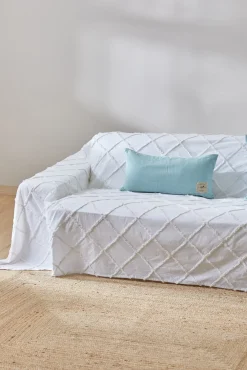 Colcha con tufting blanco Royal