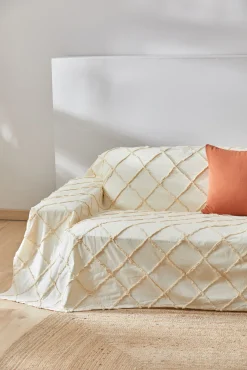Colcha con tufting crudo Royal