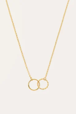 Collar Circles Twist Baño Oro