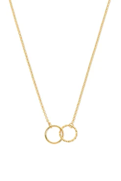 Collar Circles Twist Baño Oro