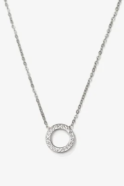 Collar de acero inoxidable con aro