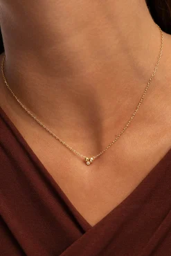 Collar Mini Cava Baño Oro
