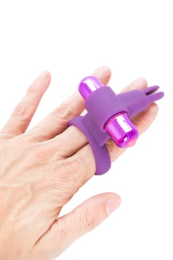 Conejito doble dedo anillo estimulador